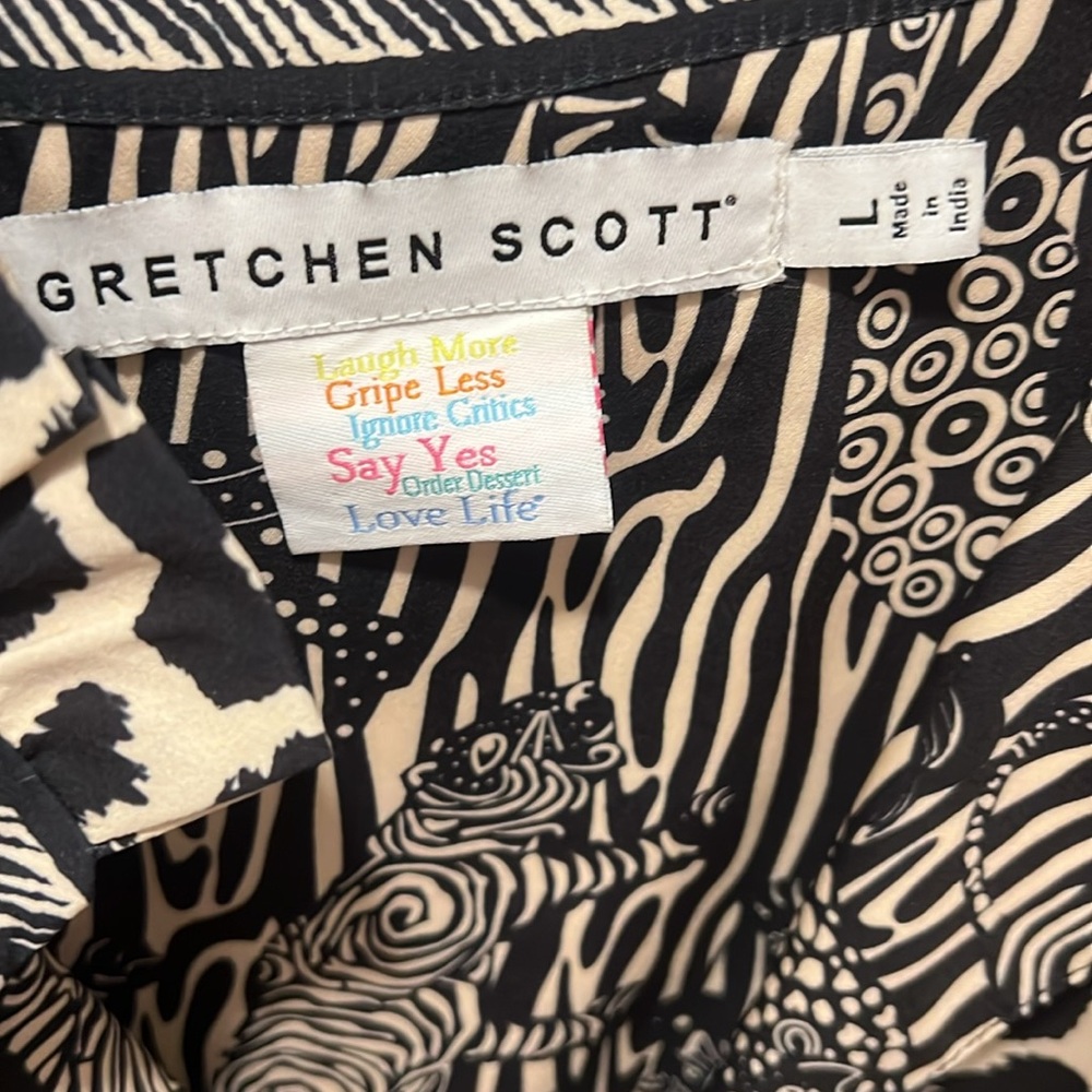 Gretchen Scott  Leopard Print Dress with Puff Sleeves - Picture 4 of 5